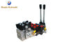 Hydraulic Motor 2 Spool Valves 80 L/Min 12V Electric Hydraulic Control Valve