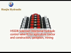 HSSD8 Válvula de controlo hidráulica direccional solenoide adaptada a tractores agrícolas e de construção, saneamento, mineração