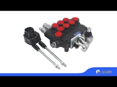 válvula hidráulica de monobloco 3P80, tipo de controlo de ar + controlo manual com portas BSPP 1/2 para colhedoras