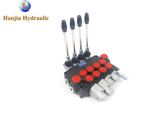  Hydraulic Monoblock Valve P80,4 levers, 2levers with manual control 2levers with floating control