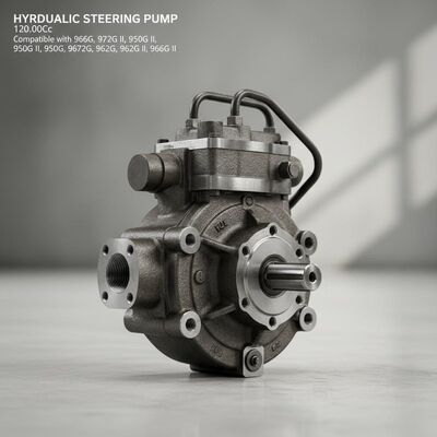 120.00Cc Hydraulic Steering Pump for Wheel Bulldozer Compatible with 966G 972G II 950G II 950G 972G 962G 962G II 966G II