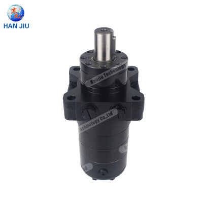 Hydraulic Motor with built-in brake, BMR series with needel bearing, 160 ml/r, wheel mounting flange, Key shaft， 7/8-14 UNF Port A and B