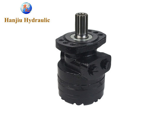 Motor hidráulico BMER-2, BMER-2-200-FS-FD1-R-B, 200 ml/r, flange de 6 parafusos, eixo de linha, rotação CCW