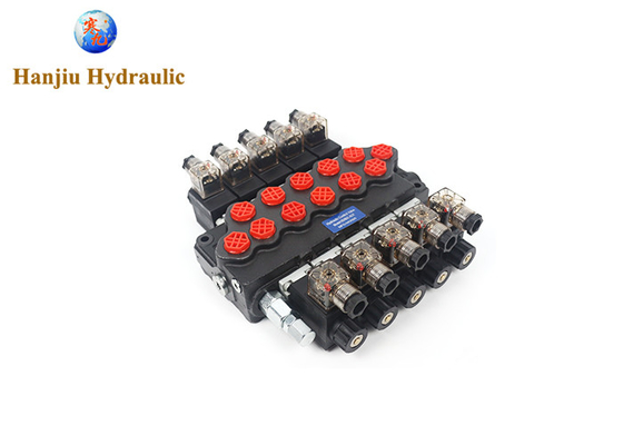 Válvula de controlo hidráulica elétrica da série SD5 Válvula solenoide direccional monobloco 40 litros