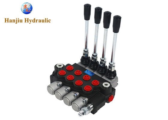 40 liter monoblock control valve, 4P40 , four spools , G 1/2