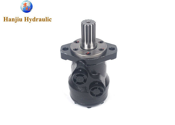Motor orbital hidráulico BMR80 com 2 parafusos, flange, eixo de linha, portas BSPP