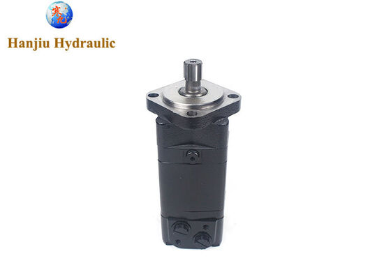Motor de acionamento hidráulico BMSY-475-E4-S1-S-B, flange quadrado, eixo estriado SAE 6B, portas SAE10